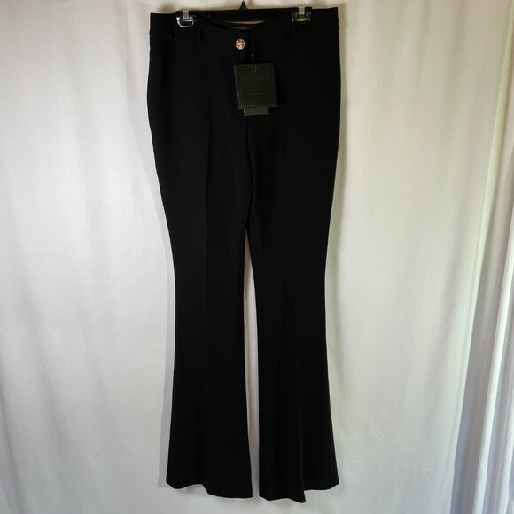 NWT Philipp Plein Couture Elegant Flair Dress Trousers Size 10 12 Black - Picture 5 of 16